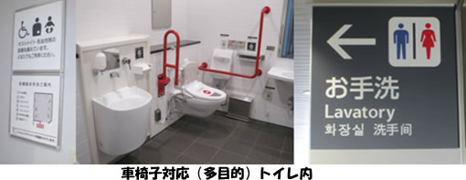 JR八尾駅見学7　「車椅子対応（多目的）トイレ内」