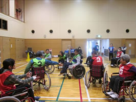 障がい児者スポーツ体験・ボランティア講座（車椅子ハンドボール）6