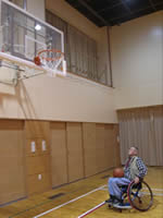 障がい児者スポーツ体験講座「車椅子バスケットボール」-4