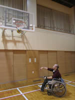 障がい児者スポーツ体験講座「車椅子バスケットボール」-5