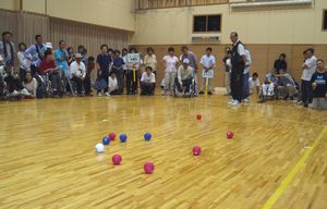 ボッチャ大会の様子