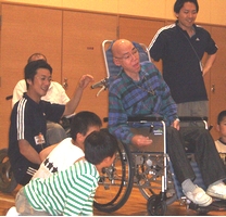 ボッチャを楽しむ
