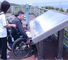 明石海峡大橋を望む展望台