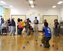 ボッチャ大会の様子1