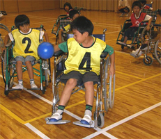 ハンドボールの試合の様子1