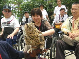 鳥とのふれあい