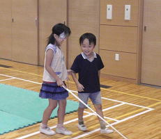 白杖体験3