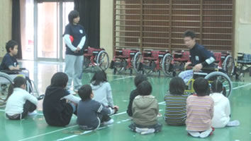 車イスハンドボールの様子3
