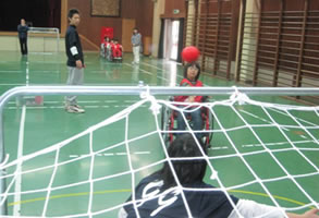 車イスハンドボールの様子4