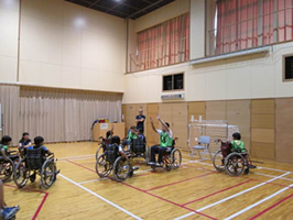安中青少年会館パレットクラブ(車イスハンドボール)3