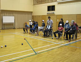 高美南小学校ボッチャ交流-5