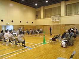 民生児童委員研修「ボッチャ体験」-5